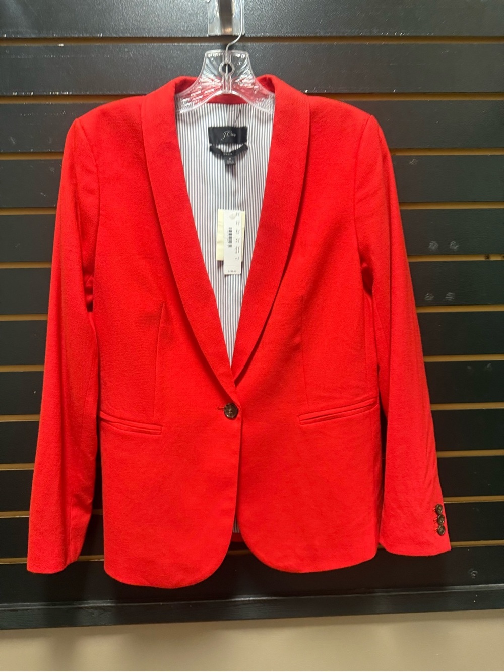 J.Crew Parke Blazer NWT Red Wool Blend Size 8